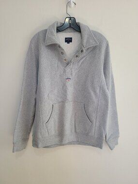Noah Coaches Collar Pullover Sweatshirt Gray size S